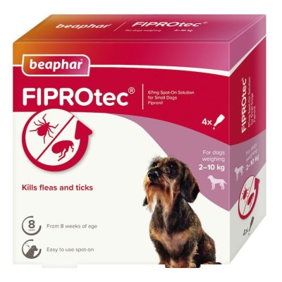Beaphar FIPROtec Spot On for Small Dogs - 4 Pipettes