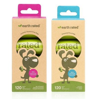 Earth Rated 120 Poop Bags on 8 Refill Rolls
