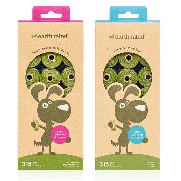 Earth Rated 315 Poop Bags on 21 Refill Rolls