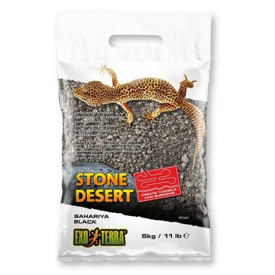 Exo Terra Stone Desert Substrate - Black Stone, 5kg