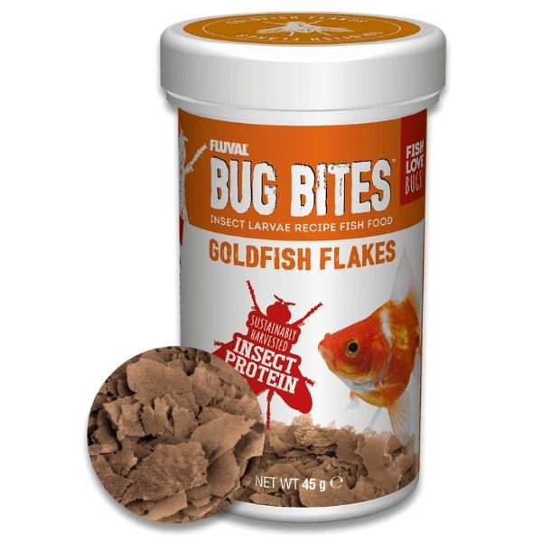 Fluval Bug Bites Goldfish Flakes