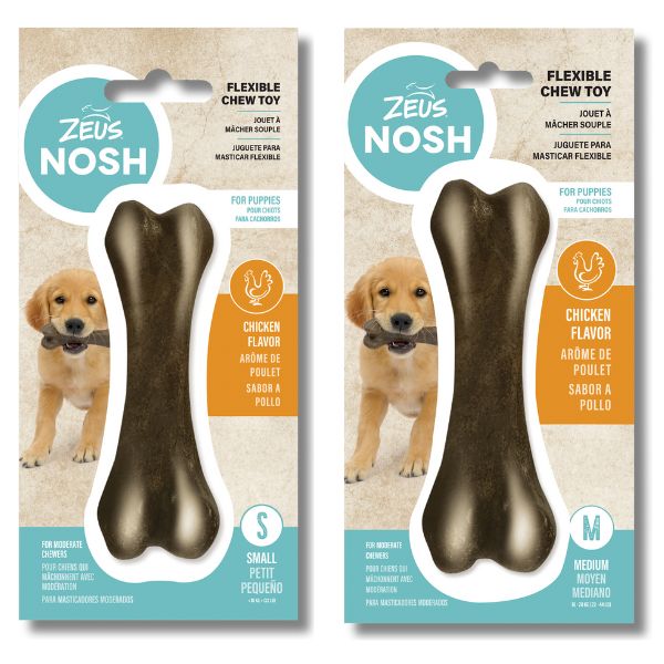 Zeus Nosh Flexible Puppy Chew Chicken Bone