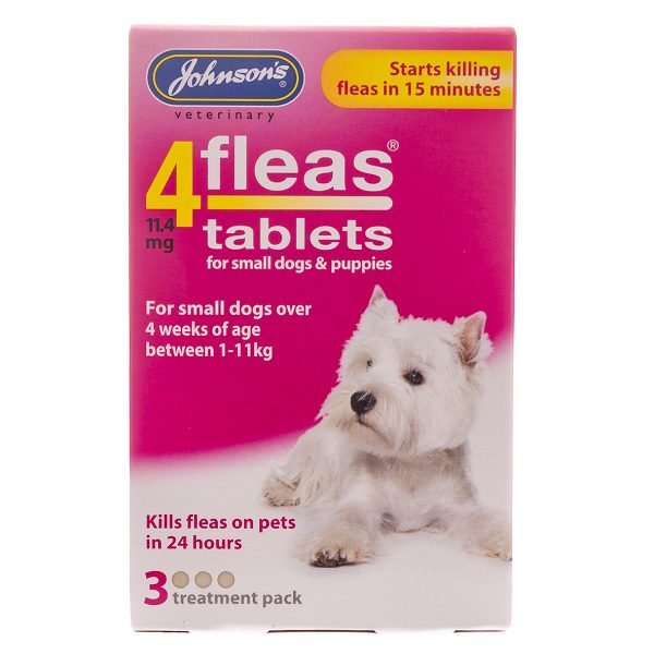 Johnson's 4fleas Tablets for Small Dogs & Puppies