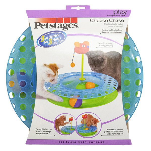 Petstages Cheese Chase Ball Track