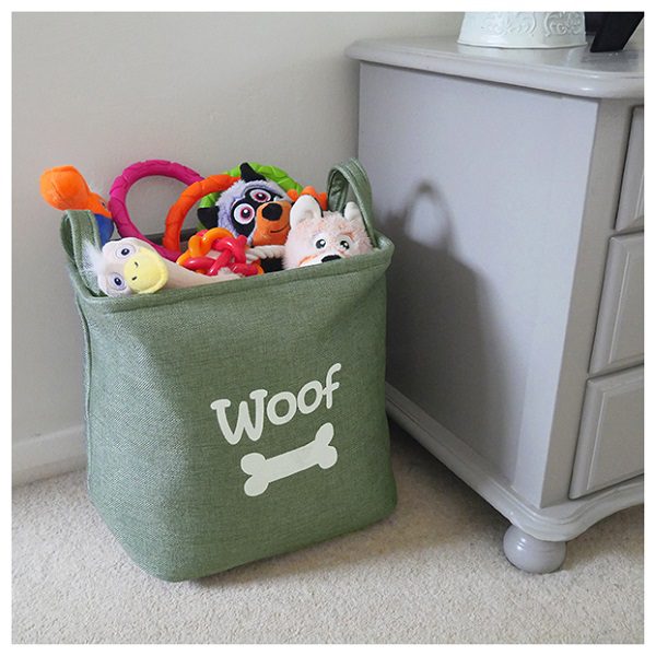 Rosewood Forest Canvas Pet Toy Basket