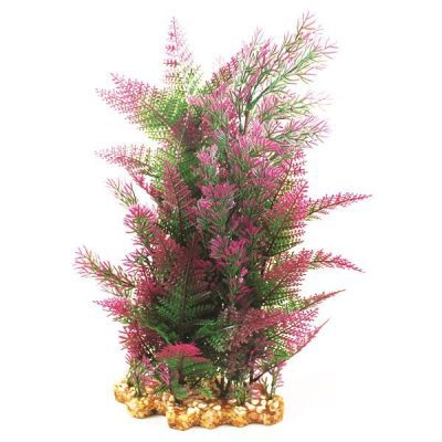 Aqua One Vibrance Plant Purple Mix Fern with Gravel Base