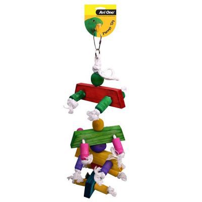 Avi One Coloured Wood Rope Cyclone Bell