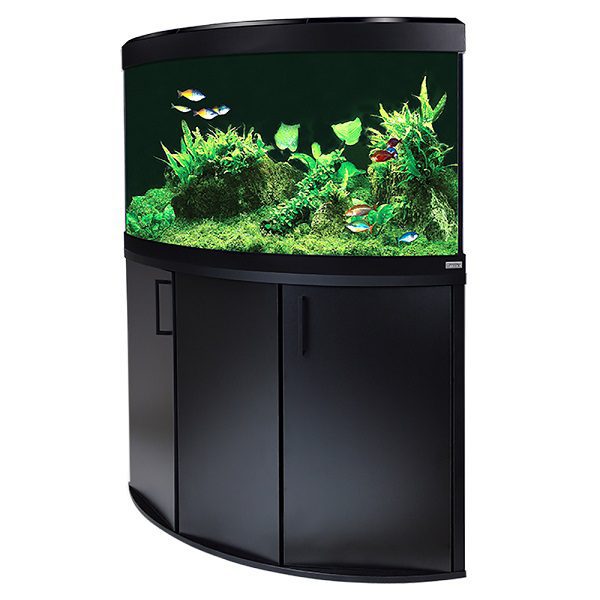 Fluval Venezia 190 LED Corner Aquarium Kit Black