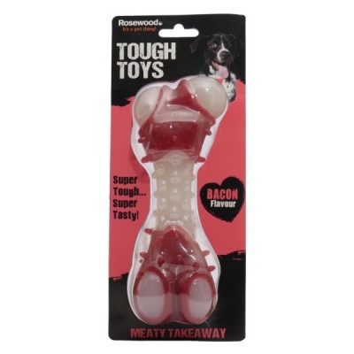 Rosewood Meaty Takeaway Flavoured Toy Bacon Bone