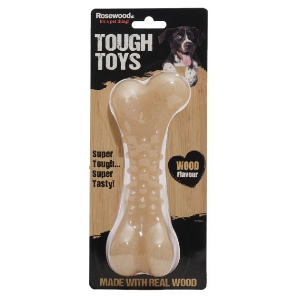 Rosewood Tough Wood Bone Flavoured Toy