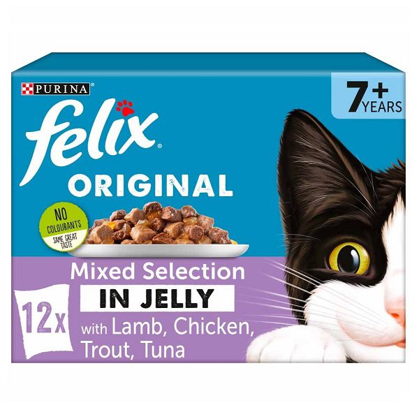 Felix Senior 7+ Mixed Selection in Jelly 12 x 100g