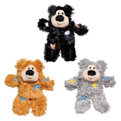 KONG Cat Softies Patchwork Bear