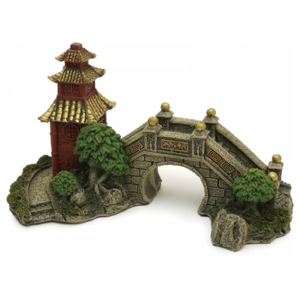 Rosewood Japanese Garden Bridge, Japanese Garden Bridge Ornament