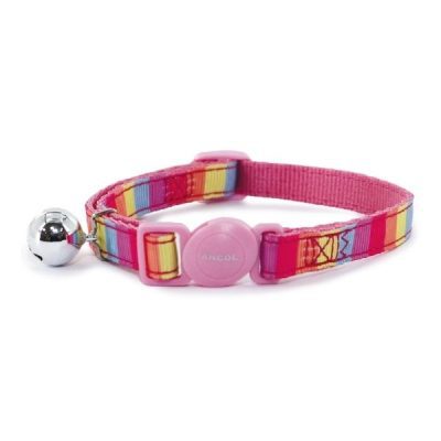 Ancol Pink Rainbow Safety Cat Collar