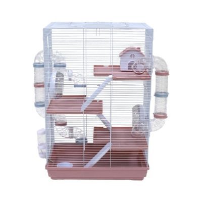 Little Zoo Harriet Hamster Cage - Pink