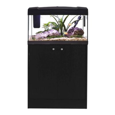 Marina Premium 54L Black Aquarium & Cabinet