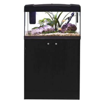 Marina Premium 84 Black Aquarium & Cabinet