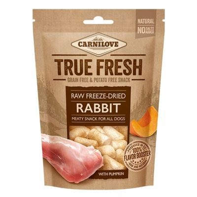 Carnilove True Fresh Freeze-dried snack Rabbit with Pumpkin