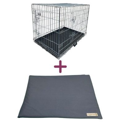 HugglePets Dog Cage & Waterproof Mat