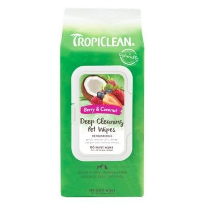 TropiClean Deep Cleaning Wipes 100s