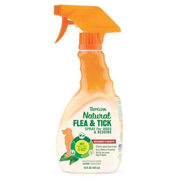 TropiClean Flea and Tick Spray for Dogs and Bedding