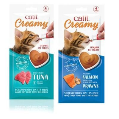 Catit Creamy Cat Treats 4 x 10g