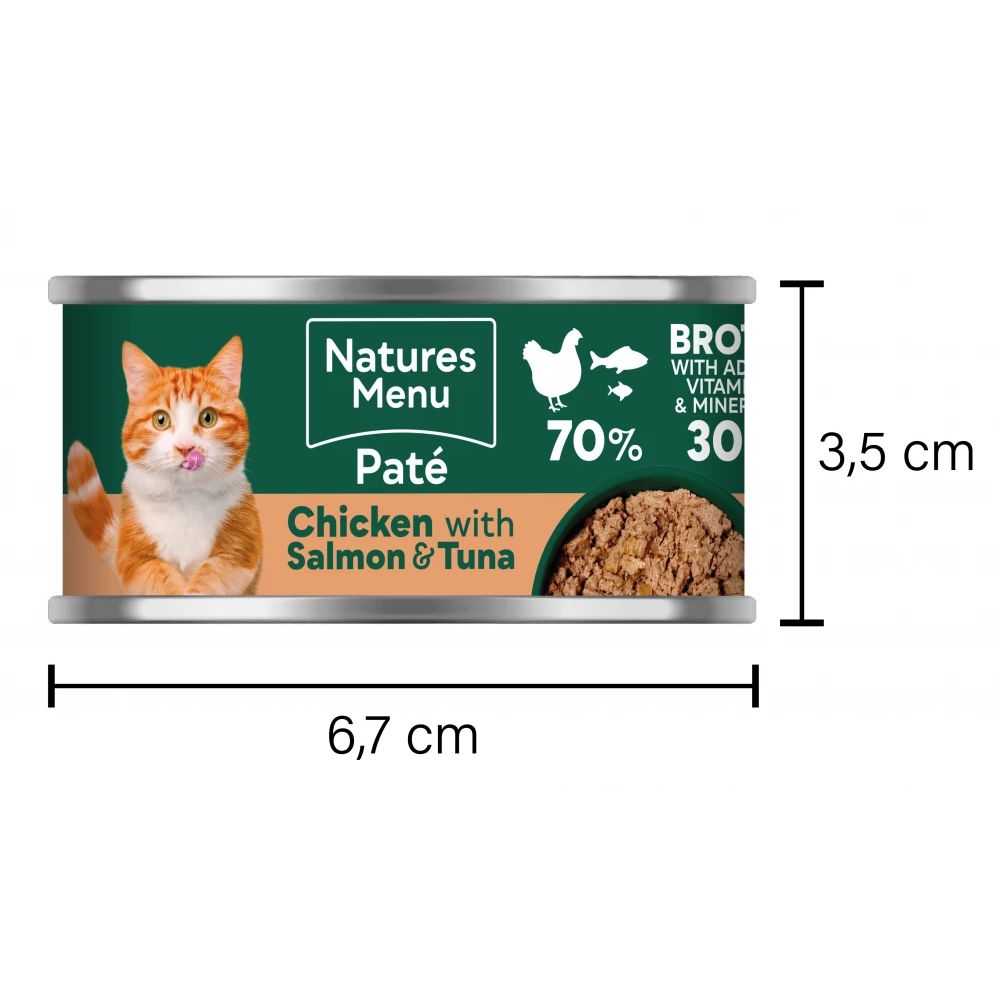 Natures Menu Pate Chicken with Salmon & Tuna - Cat - HugglePets
