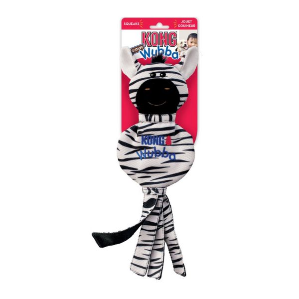 KONG Wubba No Stuff Zebra packaging