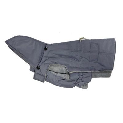 Go Walk Dusky Blue Duffle Dog Coat - Extra large