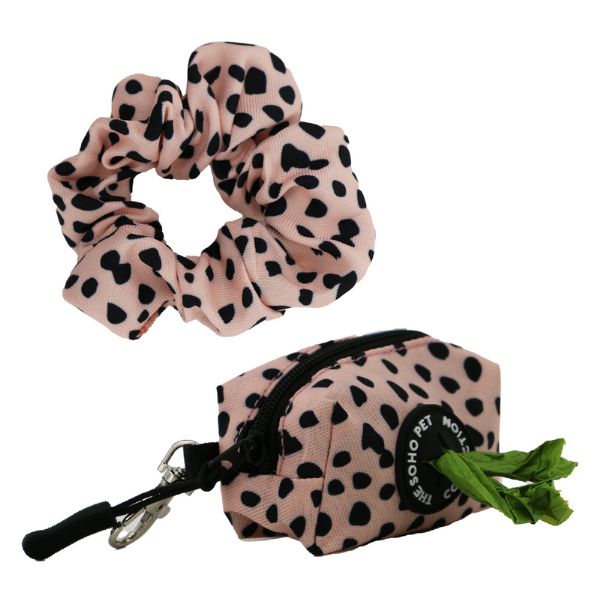Ancol Dalmatian Patterned Poop Bag and Scrunchie