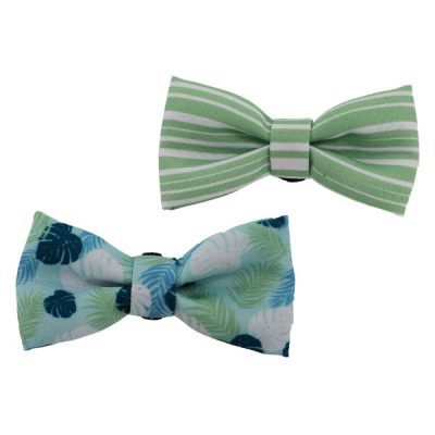 Ancol Stripe/Leaf Patterned Bow Tie