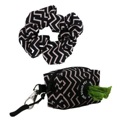 Ancol Zigzag Patterned Poop Bag and Scrunchie