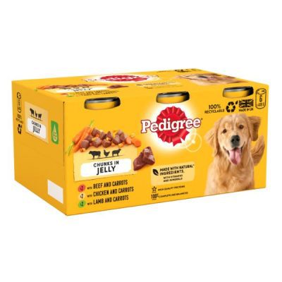 Pedigree Chunks in Jelly Wet Dog Food 6 x 400g