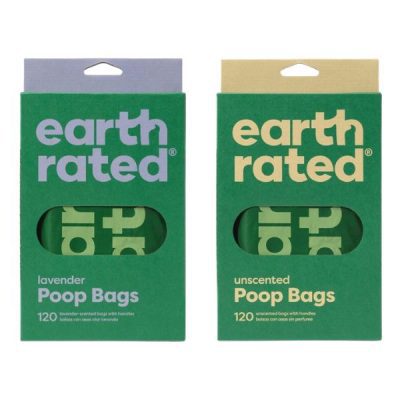 Earth Rated 120 Easy-Tie Handle Poop Bags New Design