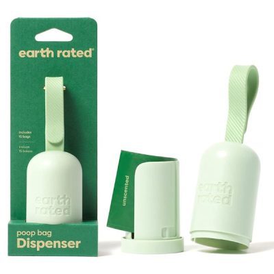 Earth Rated Poop Bag Dispenser with 15 Bags New Design