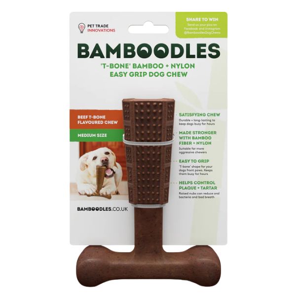 Bamboodles ‘T-Bone’ Beef Dog Chew