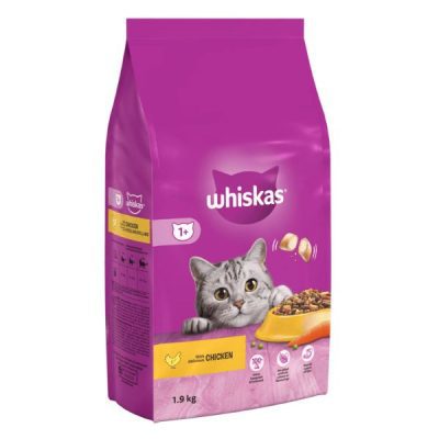 Whiskas 1+ Adult Chicken Dry Cat Food 1.9kg