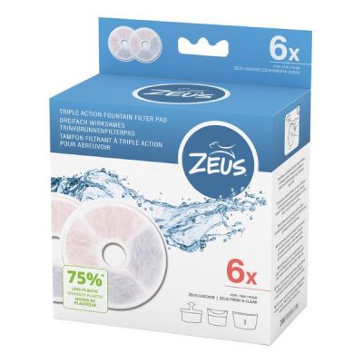 Zeus Fountain Frameless Cartridge Filter Pad 6pk