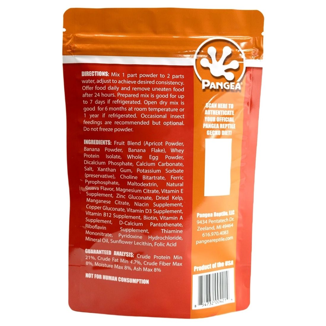 Pangea Fruit Mix Apricot Complete Gecko Diet - HugglePets