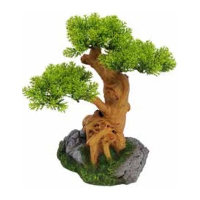 Aqua One Bonsai Tree On Rock 22cm