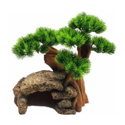 Aqua One Bonsai Tree with Rock Cave 33cm