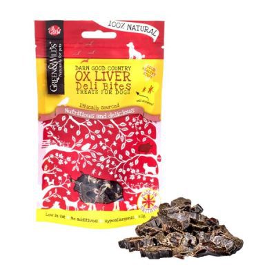 Green & Wilds Ox Liver Deli Dog Bites 40g