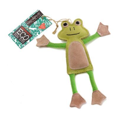 Greens & Wilds Francois le Frog Dog Toy