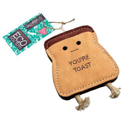Greens & Wilds You're Toast Dog toy