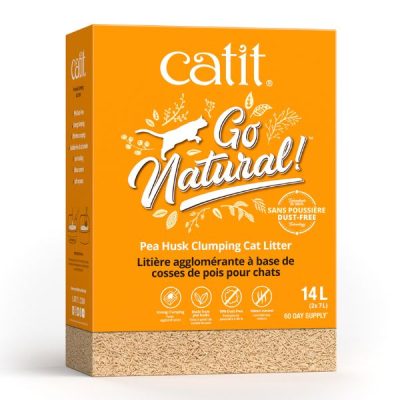 Catit Go Natural Pea Husk Litter 14L - Vanilla