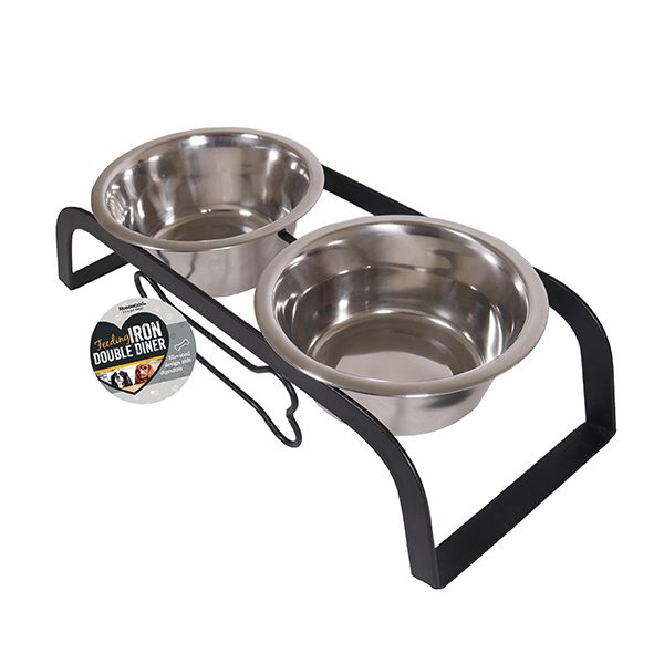 Rosewood Bone Shaped Iron Double Diner - Image 10