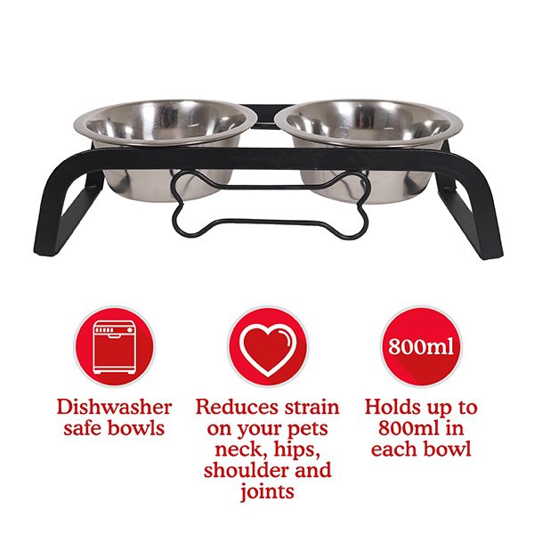 Rosewood Bone Shaped Iron Double Diner - Image 8