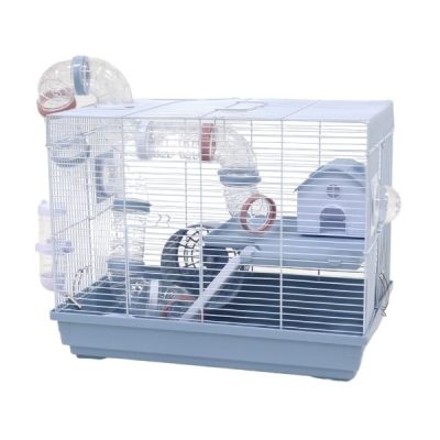Little Zoo Hugo Hamster Cage - Blue