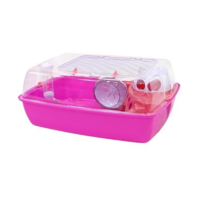 Little Zoo Hayden Hamster Cage - Pink