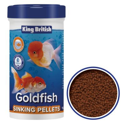 King British Goldfish Sinking Pellets 150g - HugglePets
